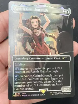 ***FOIL Borderless Aerith Gainsborough Pro Tour Promo*** MTG Final Fantasy - Image 3