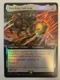 MTG Wrecking Ball Arm (Extended Art Foil) 0128 R Final Fantasy Commander - Image 1