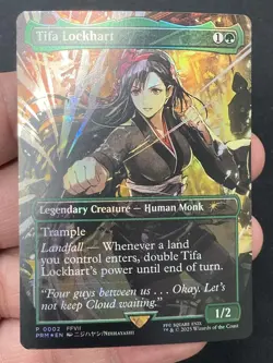 ***FOIL Borderless Tifa Lockhart Pro Tour Promo** MTG Final Fantasy Kid Icarus - Image 3