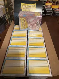 Case Of 10-Dragon Shield Matte White Protective Sleeves - 100 Pack 5706569110055 - Image 3