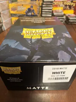 Case Of 10-Dragon Shield Matte White Protective Sleeves - 100 Pack 5706569110055 - Image 4