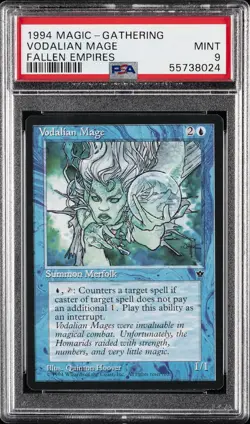 1994 MTG FALLEN EMPIRES VODALIAN MAGE PSA 9 - Image 1