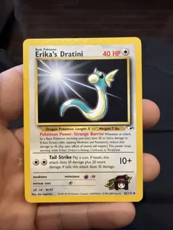 Pokemon: Erika's Dratini #42/132 Gym Heroes 2000 Vintage WOTC Non-holo - LP - Image 1