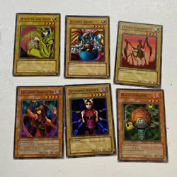 1996 Vintage Yu Gi Oh Card Lot Of 6 Vintage 1st Edition Ungraded Mixed - Image 1