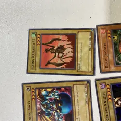 1996 Vintage Yu Gi Oh Card Lot Of 6 Vintage 1st Edition Ungraded Mixed - Image 2