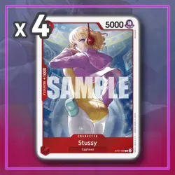 Stussy ST21-006 Gear 5 EX ONE PIECE TCG x4 - Image 1