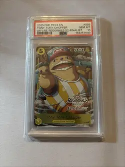 2025 One Piece EN Tony Tony Chopper Offline Regionals S2 FINALIST PSA 10 - Image 1