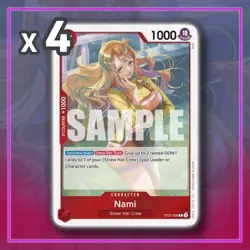 Nami ST21-009 Gear 5 EX ONE PIECE TCG x4 - Image 1