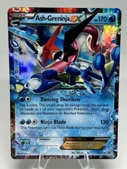 Pokemon Ash-Greninja EX XY133 XY Promo Holo Black Star Basic HP170 Card - Image 1