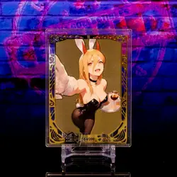Power Chainsaw Man Goddess Story Waifu Gold Premium Metal Card Double-Sided - Image 2