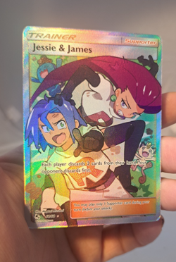 2019 Jesse And James Pokemon TCG Full Art Trainer Card 68/68 Hidden Fates NM - Image 1