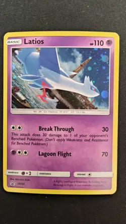 Latios SM88 Cosmos Holo Black Star Promo Pokemon Card NM - Image 1