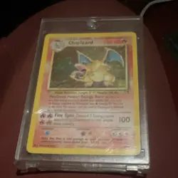 Pokemon Charizard Base Set 2 004/130 Holo Rare English Trading Card - Image 3