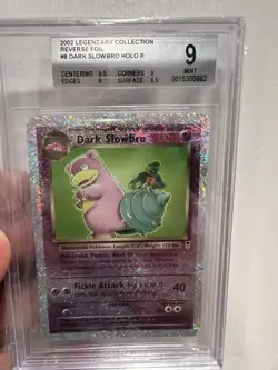 Dark Slowbro 8/110 Reverse Holo BGS 9 Legendary Collection Pokemon Card Mint 💥 - Image 3