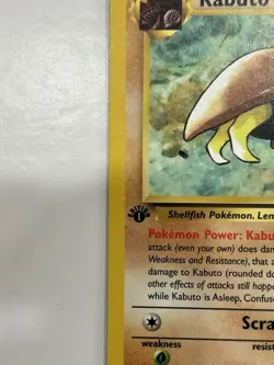 Pokemon Card 1st Edition Kabuto 50/62 Fossil Regular - Image 3