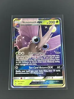 Pokemon TCG Venomoth GX Holo Ultra Rare Card Unbroken Bonds 12/214 - Image 1