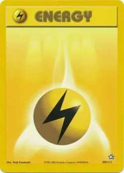 Lightning Energy 109/111 Neo Genesis Set Unlimited Pokemon Card - Image 1