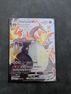 Pokemon TCG Charizard VMAX Holo Ultra Rare Card SV107/SV122 Shining Fates - Image 1