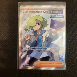 Pokemon TCG Ciphermaniac's Codebreaking Full Art Card 198/162 Temporal Forces - Image 1