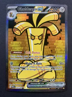Gholdengo ex 252/182 Special Illustration Rare Paradox Rift Pokemon Card NM SIR - Image 1