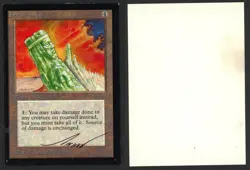 ***Beta Jade Monolith Artist Proof Signed (Water Damage) MTG Beta Anson Maddocks - Image 1
