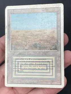 ***Scrubland (Heavy Damage and Indents)*** MTG Revised Magic Kid Icarus - Image 3