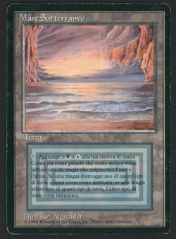 ***FBB Italian Underground Sea (Light Indents)*** MTG Revised Magic Kid Icarus - Image 1