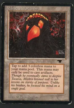 ***Mishra's Workshop (Indents & Light Bend)*** MTG Antiquities Magic Kid Icarus - Image 1