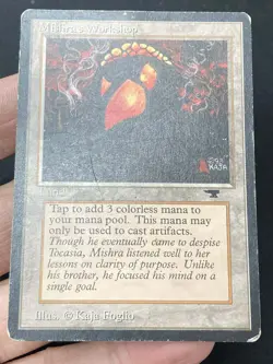 ***Mishra's Workshop (Indents & Light Bend)*** MTG Antiquities Magic Kid Icarus - Image 3