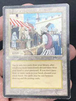 ***Bazaar of Baghdad (Water Damage)*** MTG Arabian Nights Magic Kid Icarus - Image 3