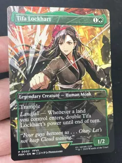 ***Borderless Tifa Lockhart Pro Tour Promo*** MTG Final Fantasy Kid Icarus - Image 3