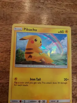 PIKACHU POKEMON 28/73 CRACKED ICE HOLO NM/MINT BP - Image 2
