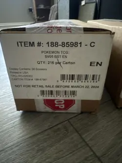 Factory Sealed SV Scarlet Violet Pokemon Temporal Forces Booster Box (6) CASE - Image 1