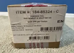 Pokemon TCG Scarlet & Violet Booster Box Case 6 Boxes Brand New Factory Sealed - Image 1
