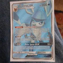 Pokemon Glaceon GX Full Art Ultra Rare Holo SM Ultra Prism 141/156 HP 200 - Image 1