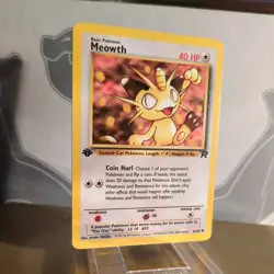 Pokemon Meowth Team Rocket 1st Edition 62/82 Vintage WOTC 1999 NM - Image 4