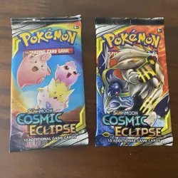 Pokemon TCG Sun & Moon Cosmic Eclipse Booster Packs (Lot of 4) Sealed, Brand New - Image 2