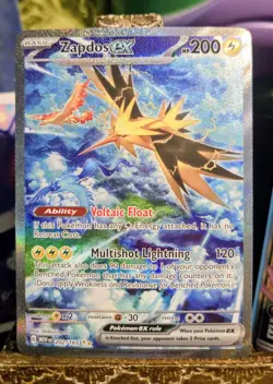 2023 Pokemon 151 Zapdos ex 202/165 Scarlet & Violet Special Illustration Rare Nm - Image 1