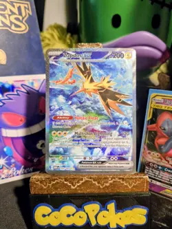 2023 Pokemon 151 Zapdos ex 202/165 Scarlet & Violet Special Illustration Rare Nm - Image 2