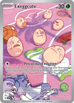 1x Exeggcute - 192/191 - Illustration Rare NM-Mint Pokemon SV08 - Surging Sparks - Image 1