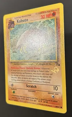 Pokemon Kabuto Fossil [W Stamped] 50/62 WOTC Promo Regular - Image 2