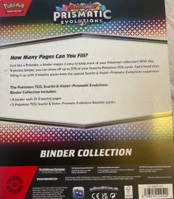 Pokemon TCG Scarlet & Violet Prismatic Evolutions Binder Collection NEW - Image 2