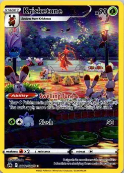 Kricketune GG02/GG70 Crown Zenith Galarian Gallery Pokemon TCG NM (SKU 1-2) - Image 1