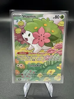 Pokemon TCG - Shaymin - Destined Rivals 185/182 Illustration Rare Full Art Holo - Image 1