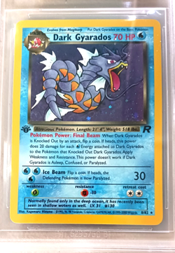 2000 Pokemon Team Rocket's 1st Edition Rare Holo Dark Gyarados BGS 9.5 GEM Mint - Image 3