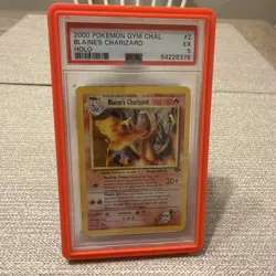 2000 POKEMON GYM CHALLENGE HOLO #2 BLAINE'S CHARIZARD PSA 5 - Image 1