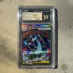 Pokemon TCG Mega Charizard X EX 2025 JP Mega Dream Ex 223/193 CGC Pristine 10 - Image 1