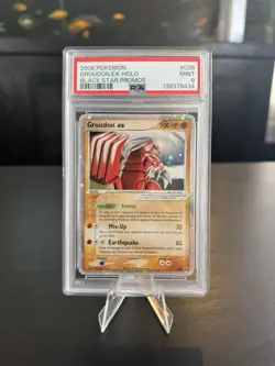 PSA 9 MINT Pokemon Groudon EX Black Star Promo Holo 038/040 - Image 1