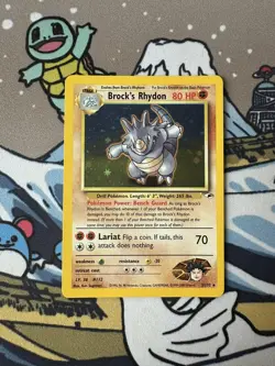 Brock’s Rhydon 2/132 - Pokemon TCG - Gym Heroes WOTC Vintage - Holo - Near Mint - Image 2
