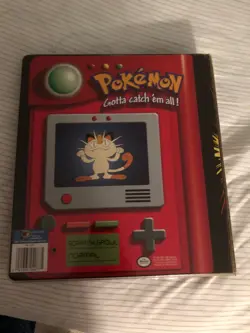 Pokemon Binder 1999 Pikachu Meowth With 56 Pages Empty - Image 5